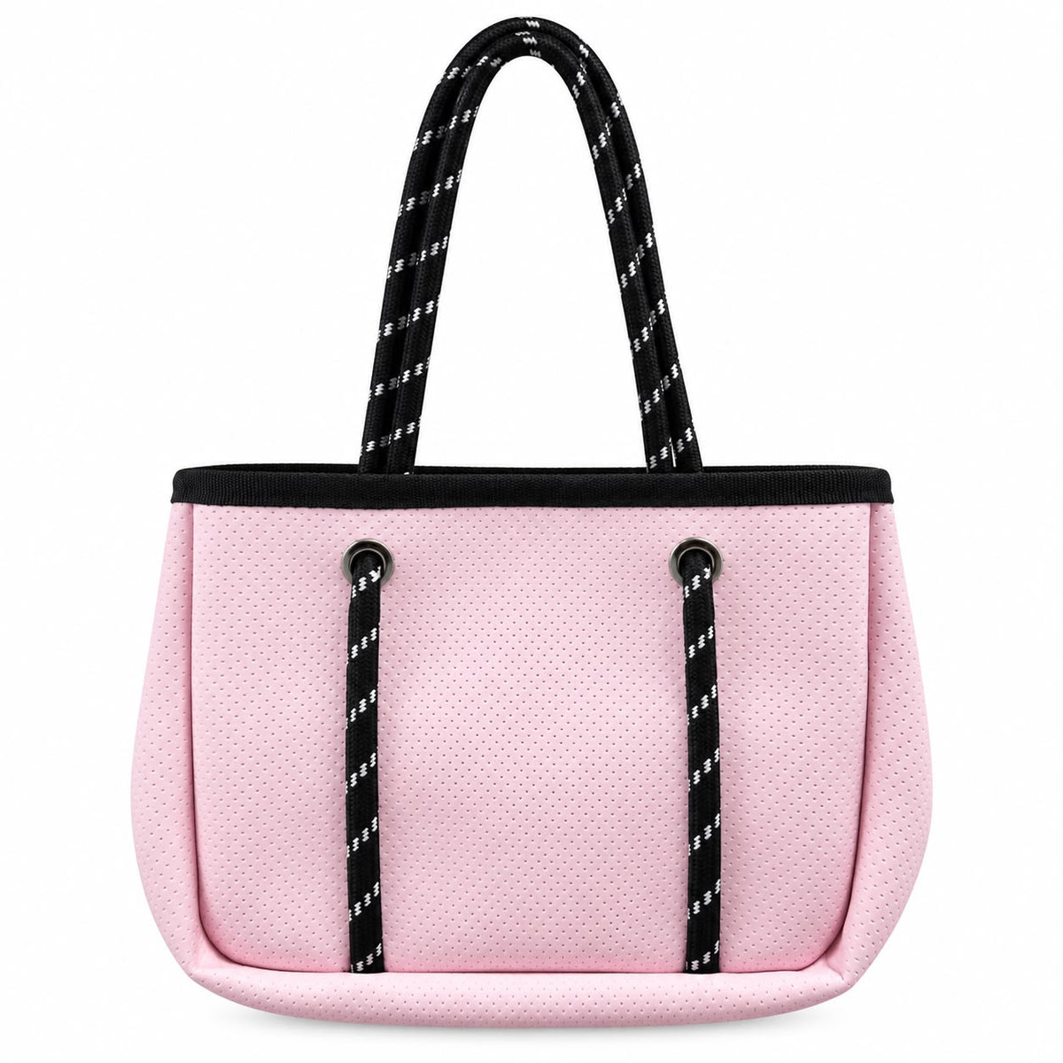 Tote Bag  Rosada Cuerdas Negras