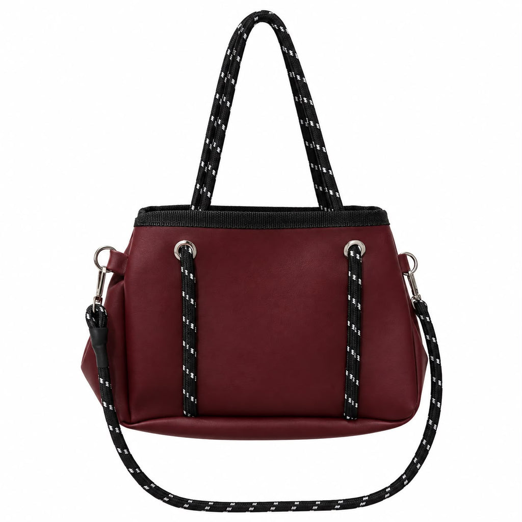 Tote Bag Vino Cuerdas Negras y blanca