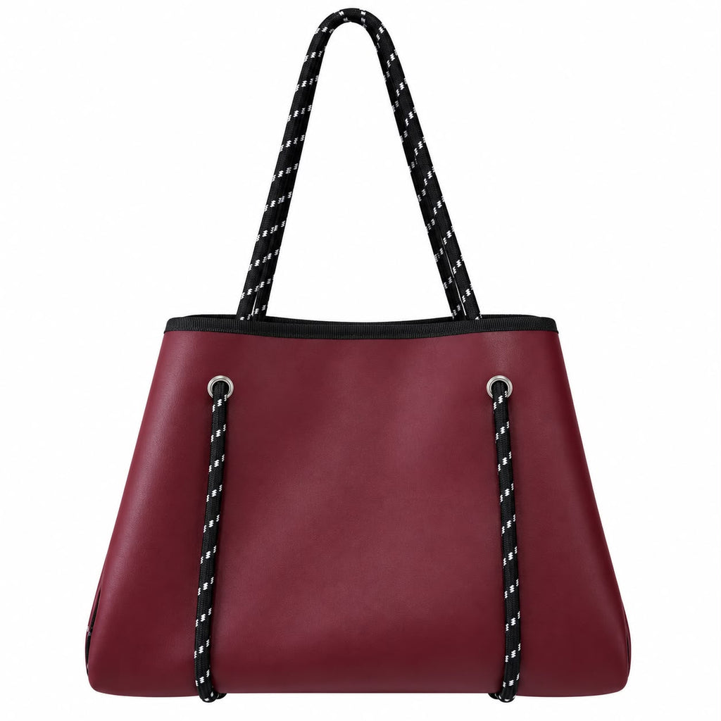 Tote Bag Vino Cuerdas Negras y blanca