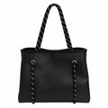 Tote Bag  Negra Cuerdas Negras