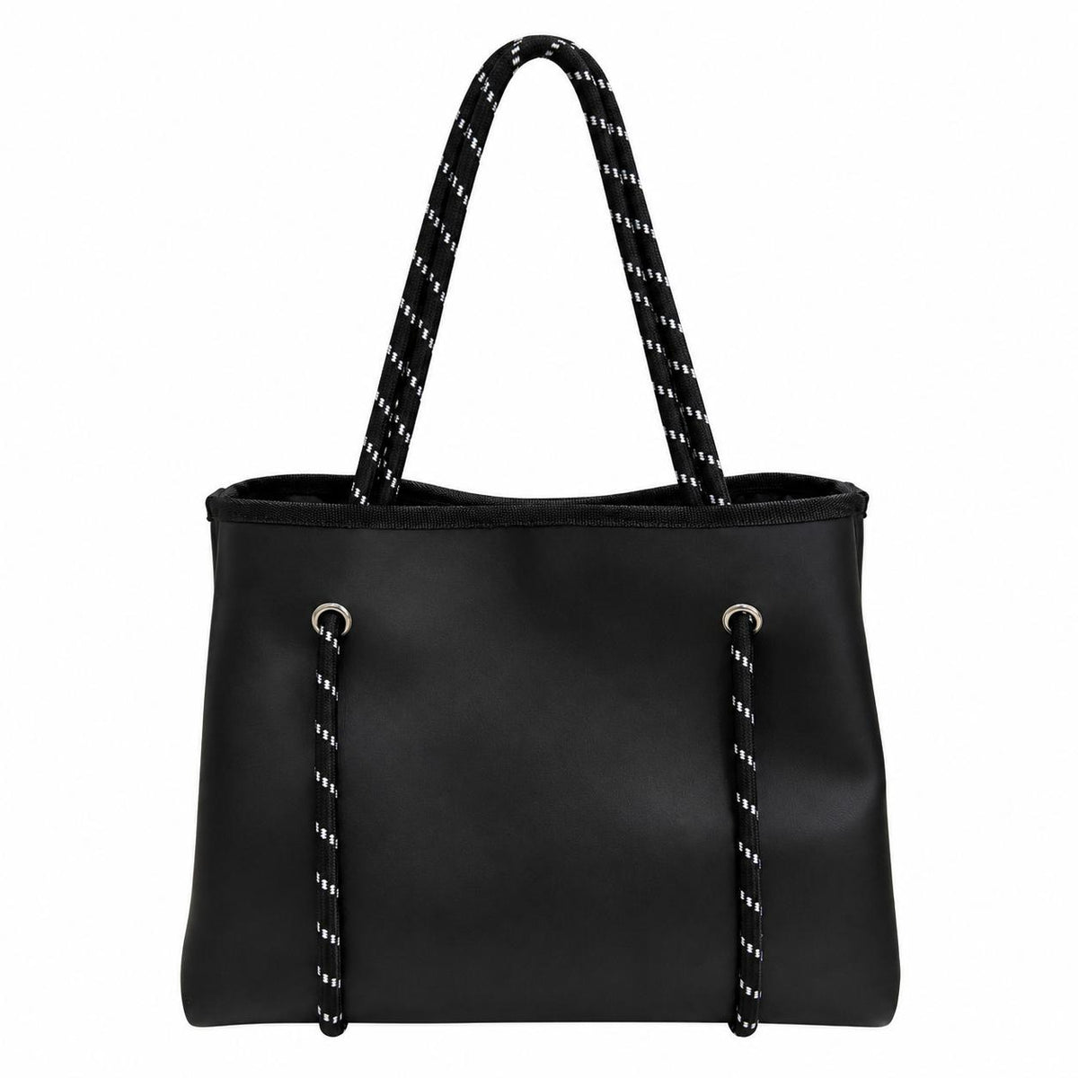 Tote Bag  Negra Cuerdas Negras