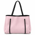 Tote Bag  Rosada Cuerdas Negras